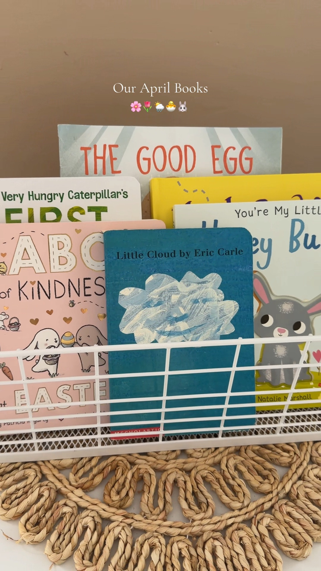 Spring is here and so are our favorite April-themed board books for toddlers and littles🐇

This curated stack is perfect for toddler spring learning, Easter books, and gentle seasonal storytime. Think bright illustrations, early literacy favorites, and durable board books made for little hands. 

If you’re building a spring bookshelf for your toddler or looking for Easter basket book ideas, these are must-haves for April reading, baby book collections, and cozy spring mornings together 💛 

#LTKstorytime 

#LTKKids #LTKmomlife #LTKBaby