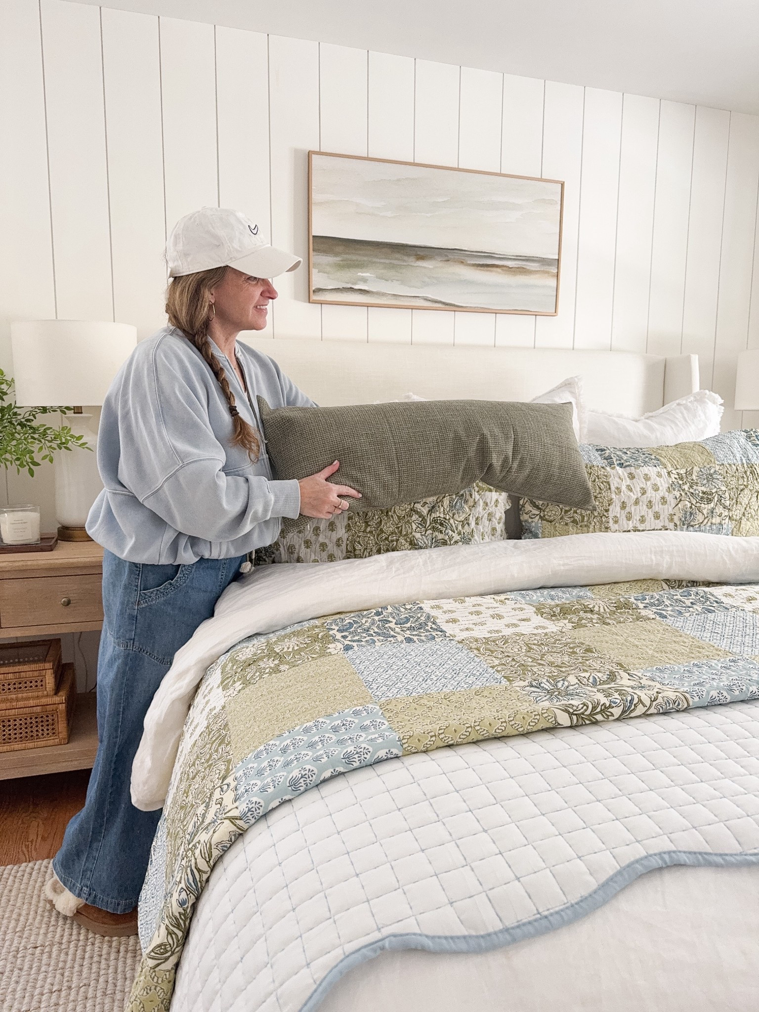 A cozy and welcoming coastal Amazon bedroom 🤍 This linen bedding has the prettiest floral pattern—and it’s such a great price point! It comes in several color options and washes well. Other highlights? Our table lamps and these spring throw pillows! 

#LTKHome