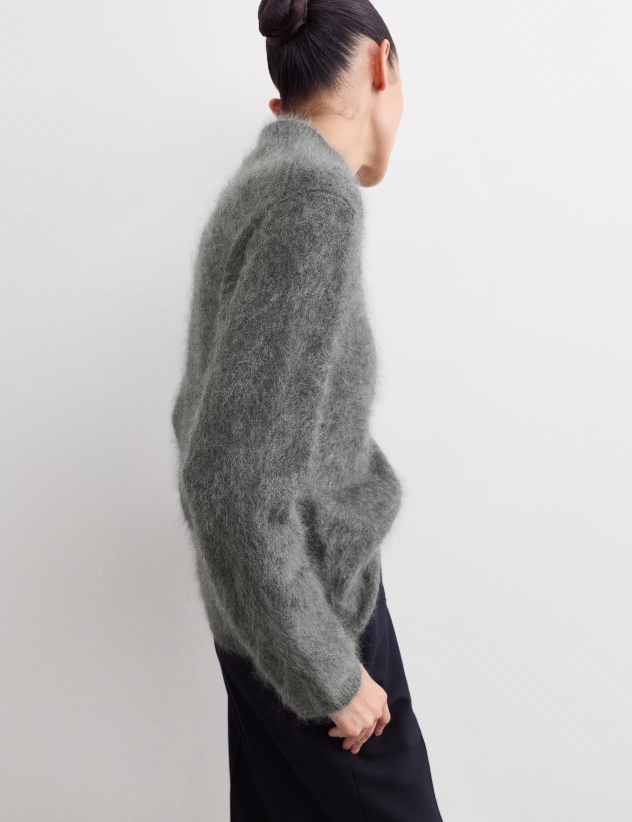 Pure Brushed Cashmere Funnel Neck Jumper | Marks & Spencer (UK)