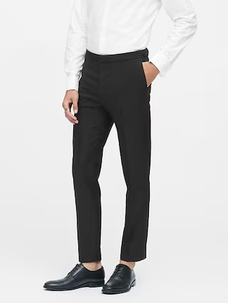 Slim Tapered Italian Wool Tuxedo Pant | Banana Republic (US)