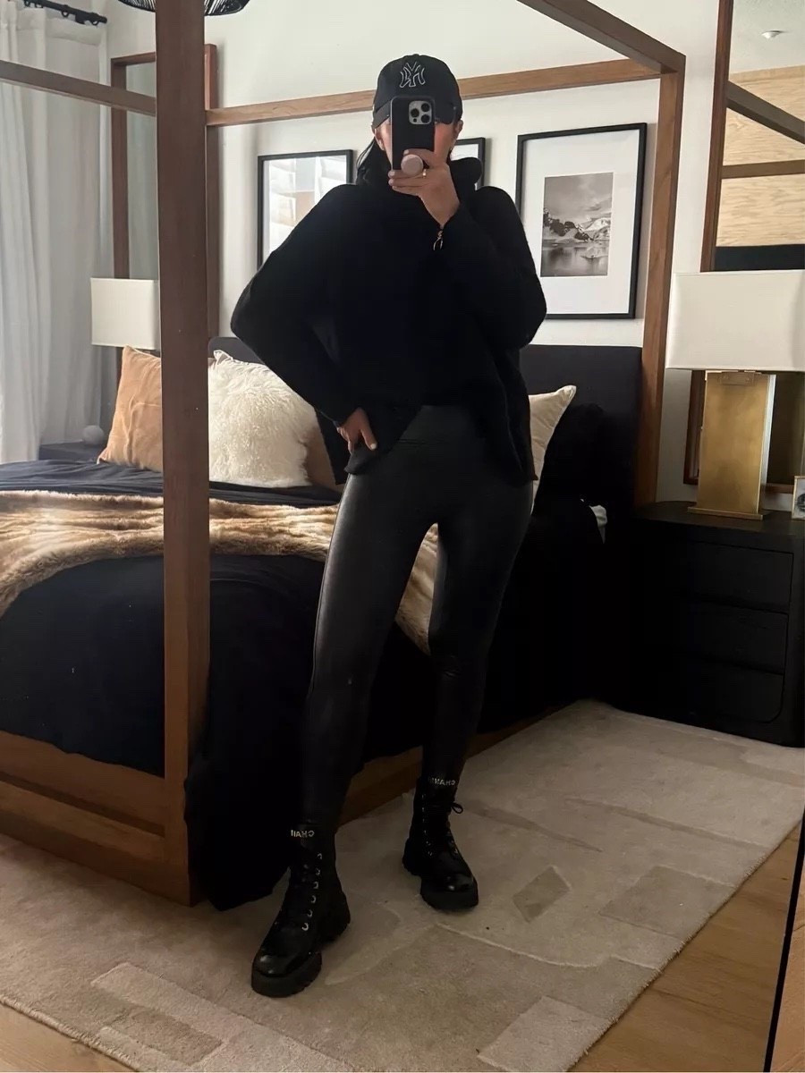 Spanx faux leather leggings now $49 originally $98

