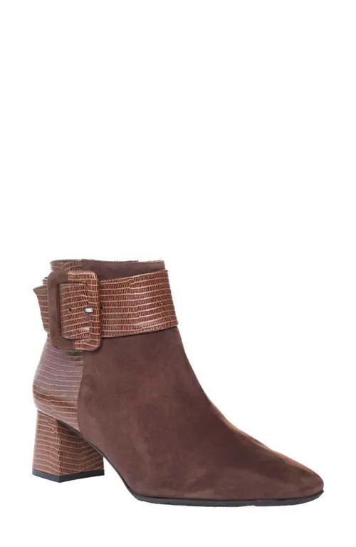 Ron White Lana Weatherproof Buckle Bootie in Chocolate at Nordstrom, Size 8.5-9Us | Nordstrom