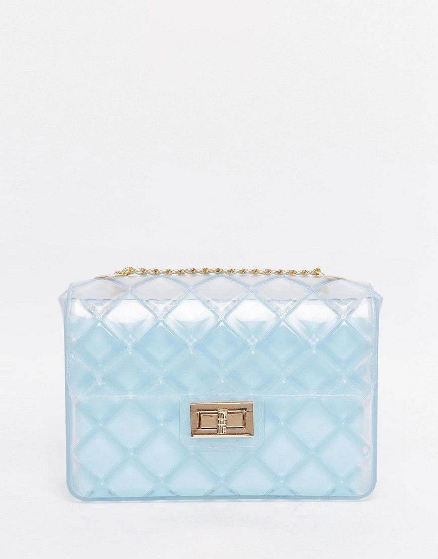 ASOS Clear Quilted Cross Body Bag - Clear | Asos EE