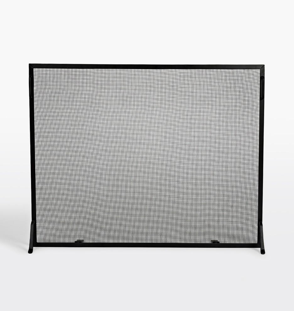 Flat Fireplace Screen | Rejuvenation