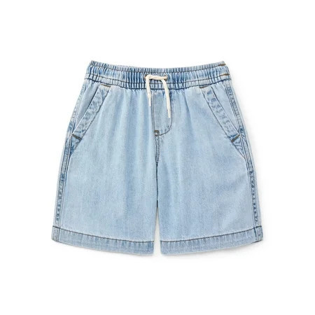 Wonder Nation Boys' Pull On Denim Shorts, Sizes 4-16 & Husky | Walmart (US)