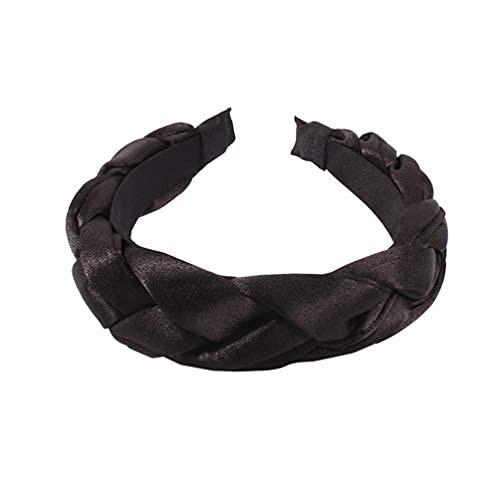 LEORX Braided Headband Thicken Satin Braid Headband Vintage Padded Hair Hoop Stylish Hair Accesso... | Amazon (US)