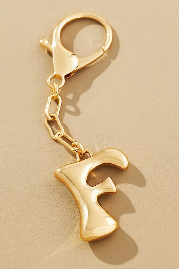 Bubble Letter Monogram Bag Charm | Anthropologie (US)