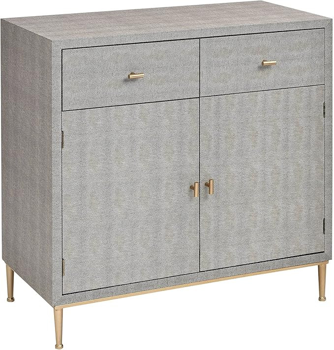 Sterling Home Sands Point Cabinet with Drawers in Grey and Gold credenza, Gray | Amazon (US)