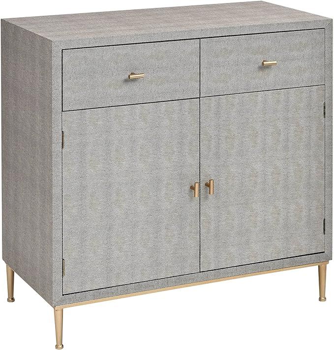 Sterling Home Sands Point Cabinet with Drawers in Grey and Gold credenza, Gray | Amazon (US)