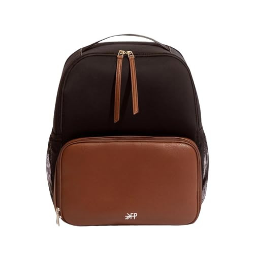 Freshly Picked Breast Pump Backpack, Wipeable Vegan Leather and Neoprene Breast Pump Bag, Fits Spectra S1 and S2, 3-Compartment, 8-Pocket | Amazon (US)
