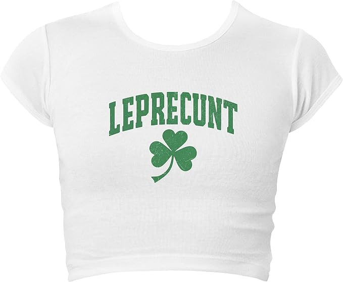 St. Patrick's Day Baby Tee | Premium Cap Sleeve Baby Rib Crop Top Shirt for Women | Amazon (US)