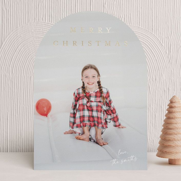 "Signed With Love" - Customizable Foil-pressed Holiday Cards in White by Kasia Labocki. | Minted