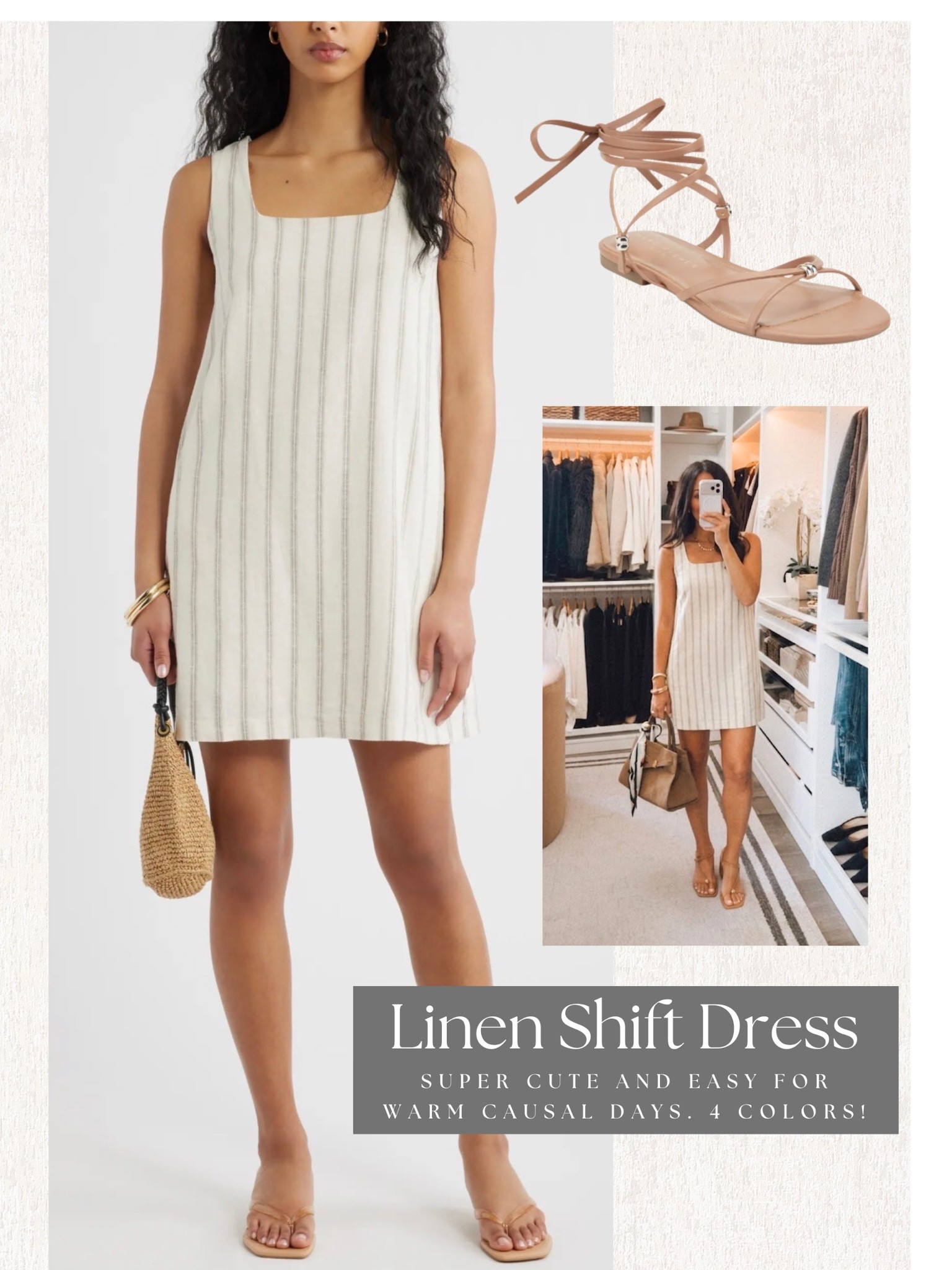 Linen dress and sandals part of the Nordstrom sale! Fit TTS

#LTKootd #LTKSaleAlert #LTKOver40