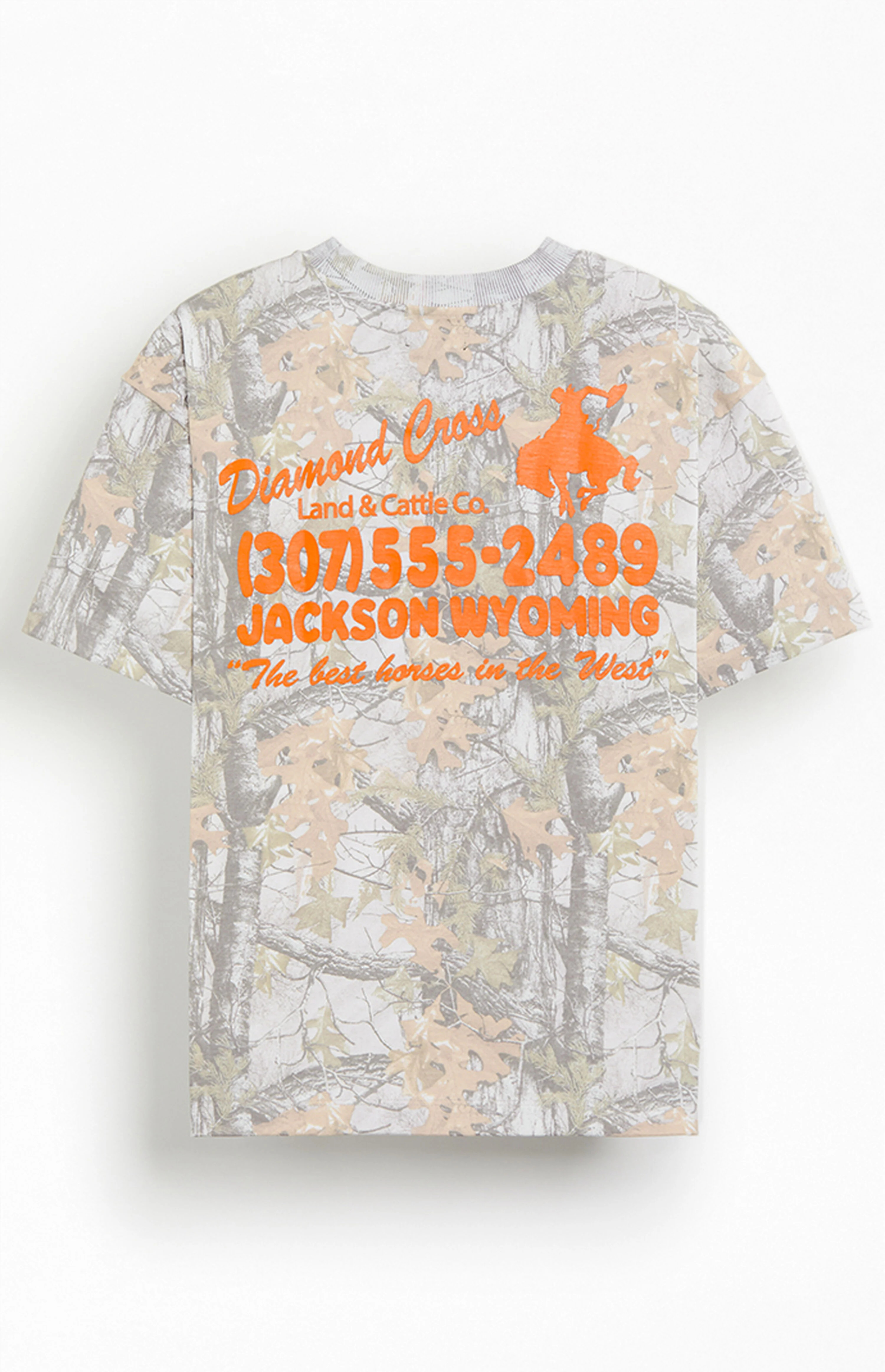 Diamond Cross Ranch Camo Retro Address T-Shirt | PacSun