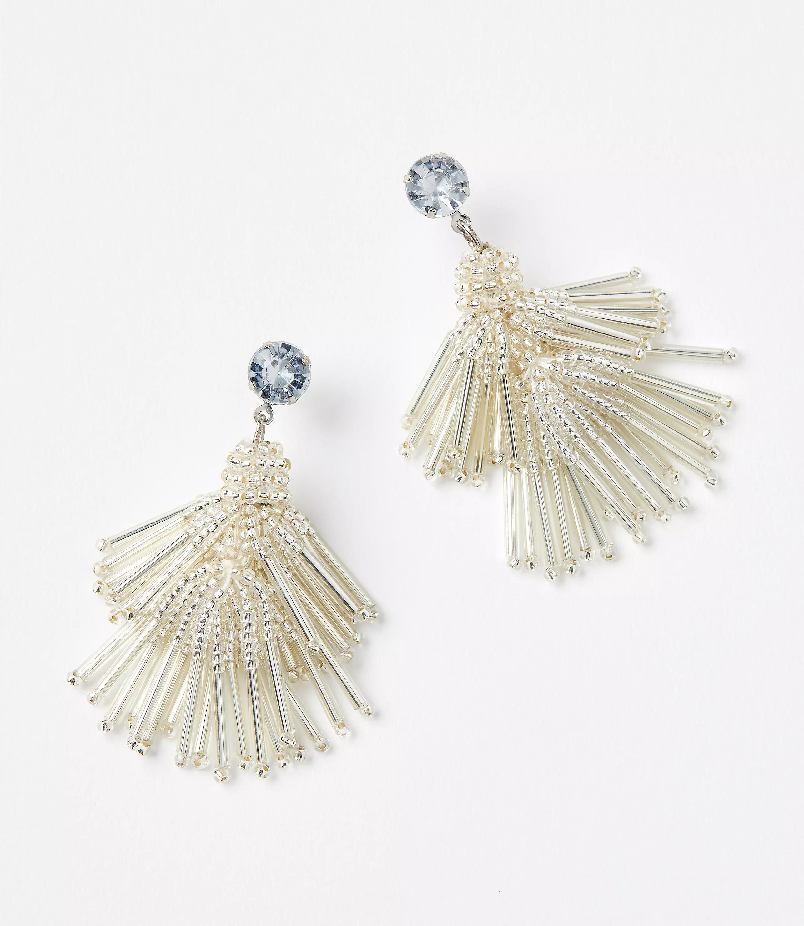 Metallic Tassel Drop Earrings | LOFT