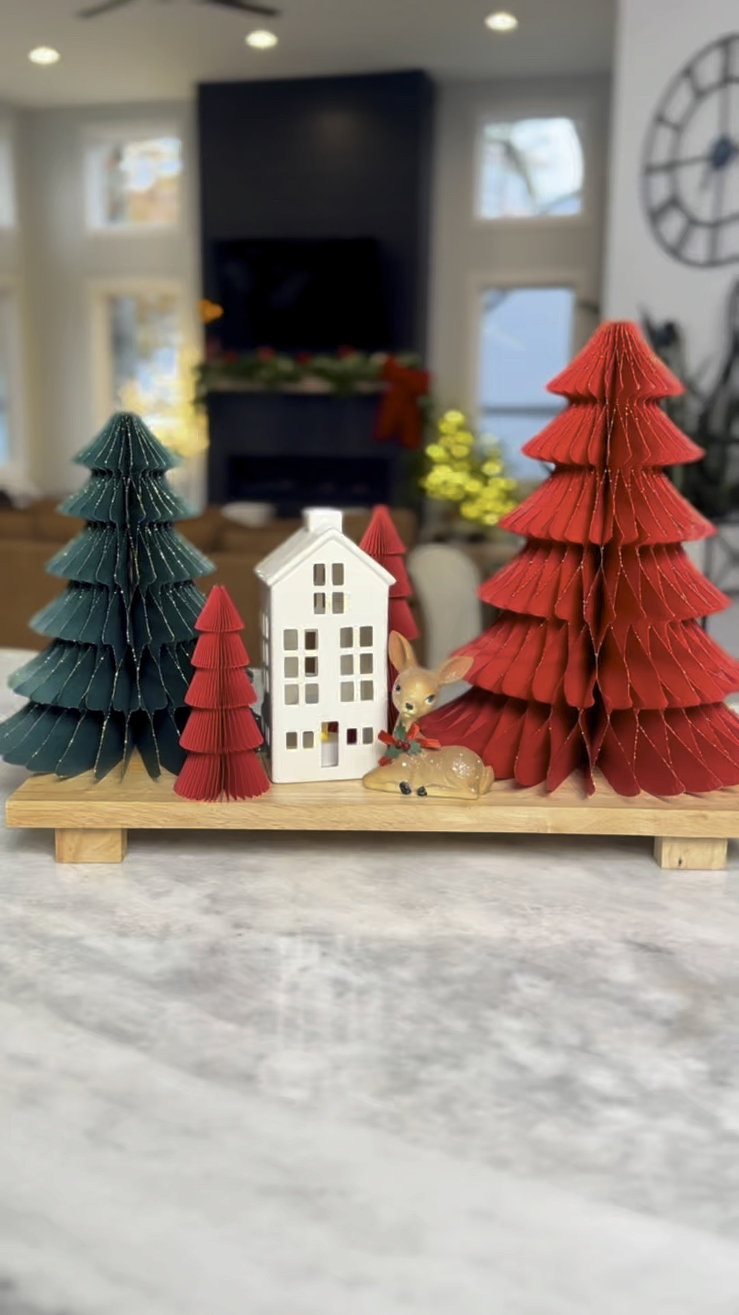 Are you loving the honeycomb Christmas decor, but not the price? No problem! This set of 3 red trees is under $9. And the large green and red trees are $10 for the set.  Holiday Decor | Home Decor | Christmas Decor | Holiday Centerpiece | Christmas Centerpiece

#LTKVideo #LTKHome #LTKParties