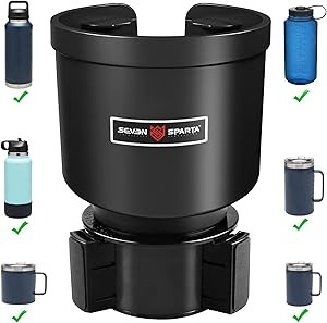 Upgraded Car Cup Holder Expander Adapter with Offset Adjustable Base, Compatible with Yeti 14/24/... | Amazon (US)