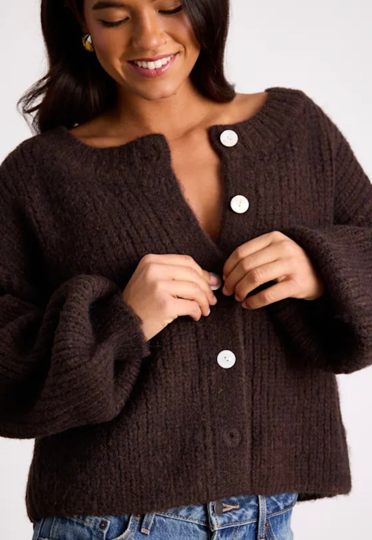 Marsden Heathered Brown Boxy Cardigan Sweater
Lulus women’s cozy sweater top brown neutral outfit chunky knit top

#LTKFindsUnder50