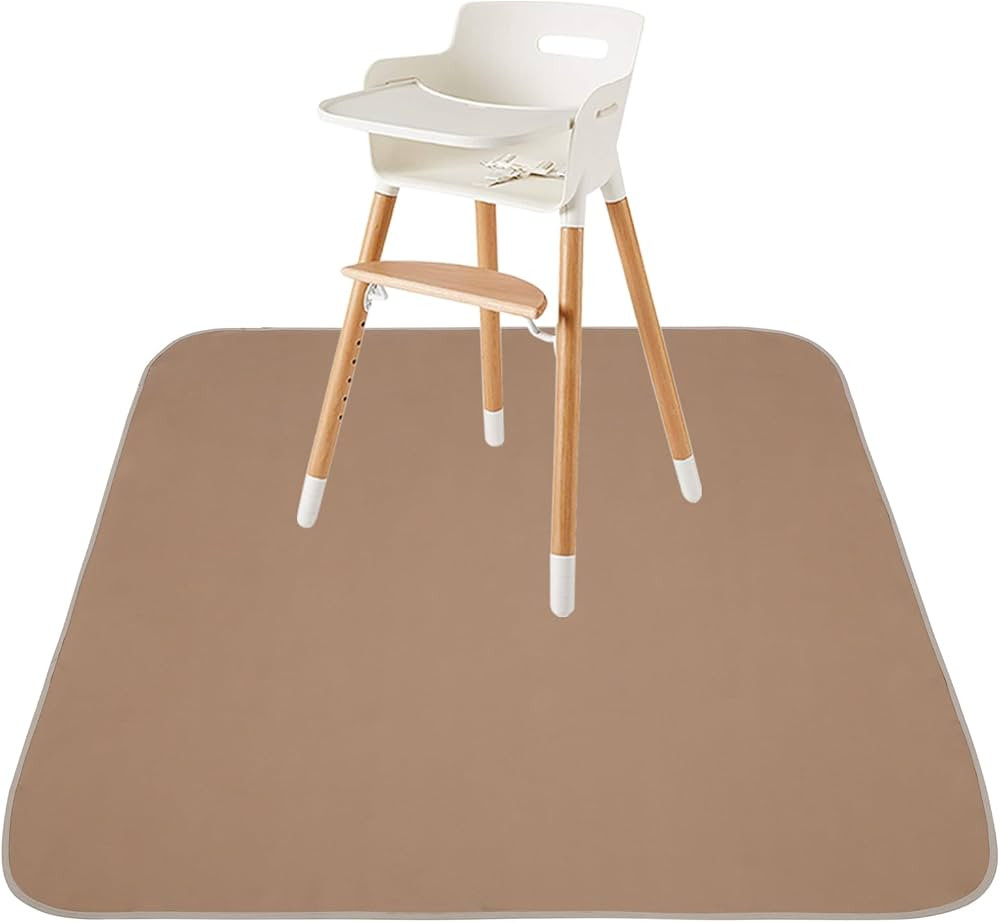 Baby Splat Mat for Under High Chair/Arts/Crafts, Triluby 51" Waterproof Non Slip Food Splash Mat ... | Amazon (US)