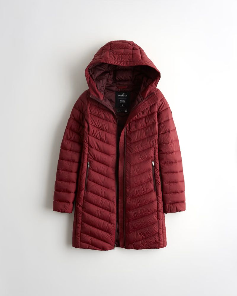 Girls Lightweight Puffer Parka from Hollister | Hollister (US)