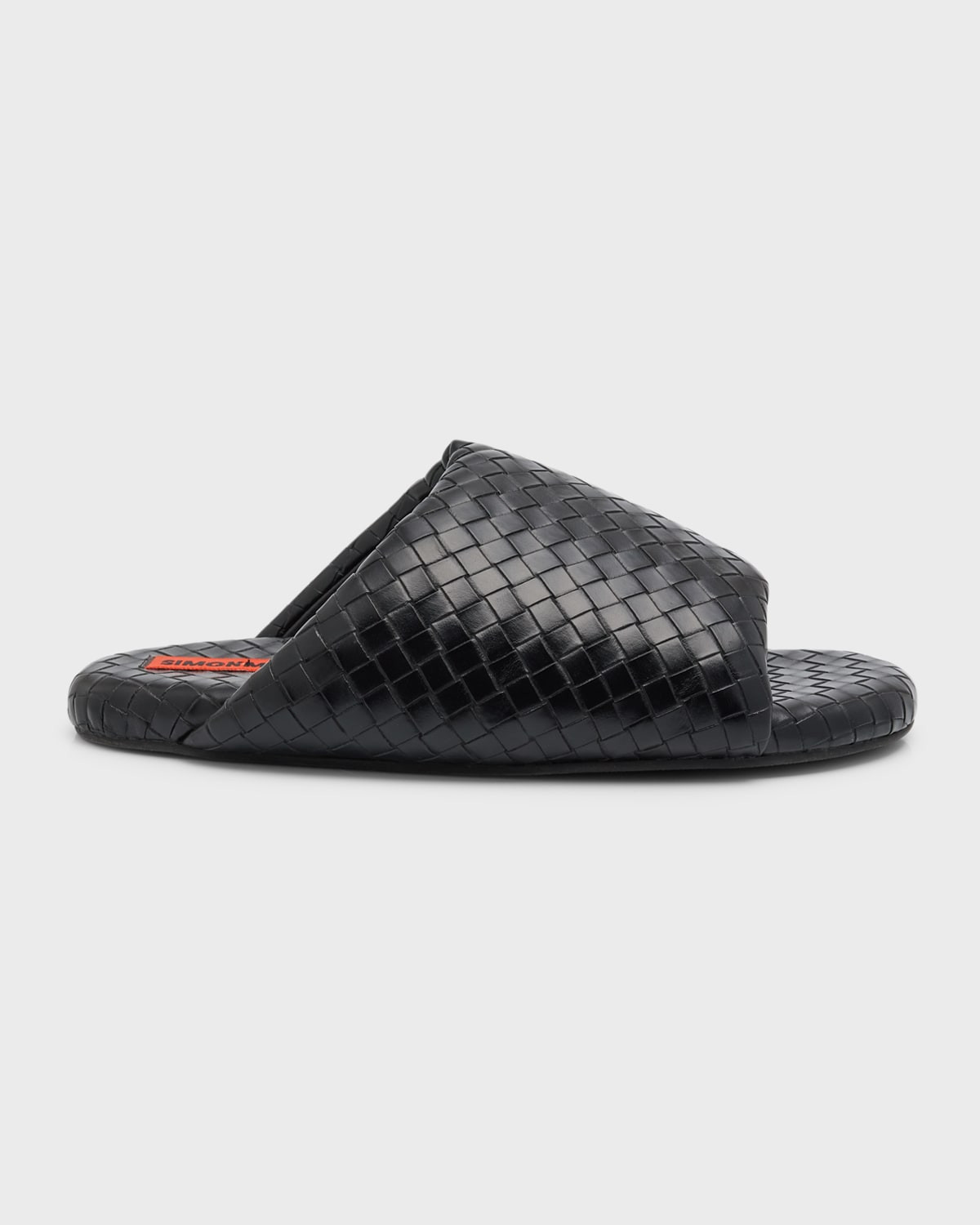 Bubble Vegan Woven Slide Sandals | Neiman Marcus