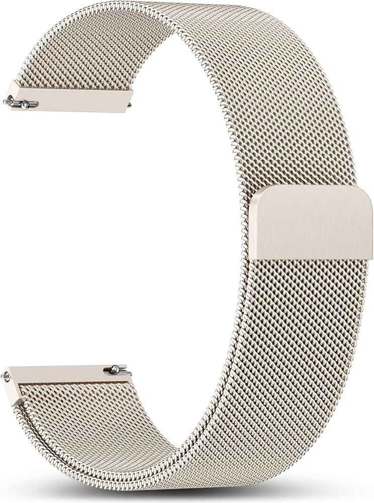 GEAK 18mm 20mm 22mm Metal Watch Band Compatible with Garmin Vivoactive 5 Watch Bands, Vivoactive ... | Amazon (US)