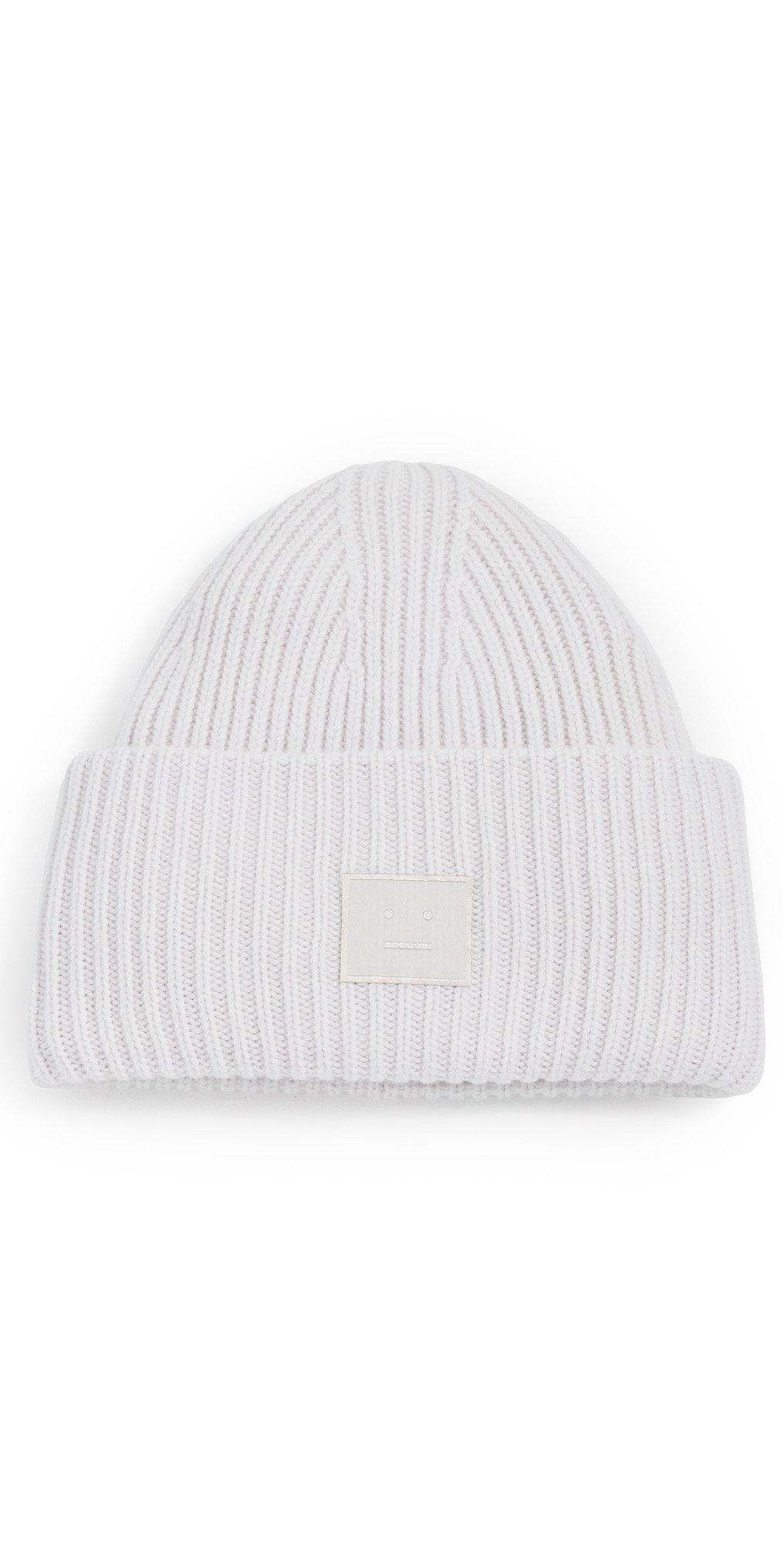 Acne Studios Pansy Face Yak Beanie Light Grey One Size | Shopbop