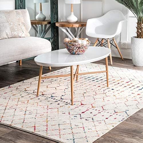 nuLOOM Moroccan Blythe Area Rug, 5' x 7' 5", Light Multi | Amazon (US)