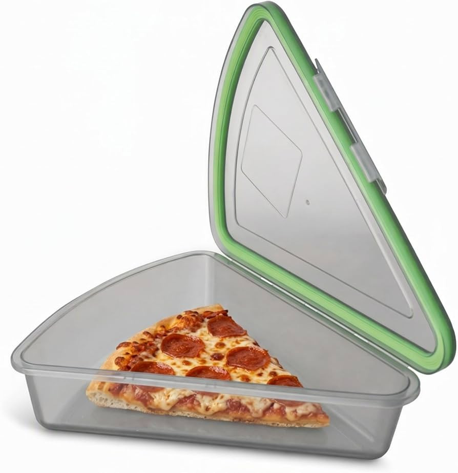 MyGo Container Extra Large Pizza Slice to-Go Compartment Container, 9-1/4" X 8-1/4" X 2-1/2", Reu... | Amazon (US)