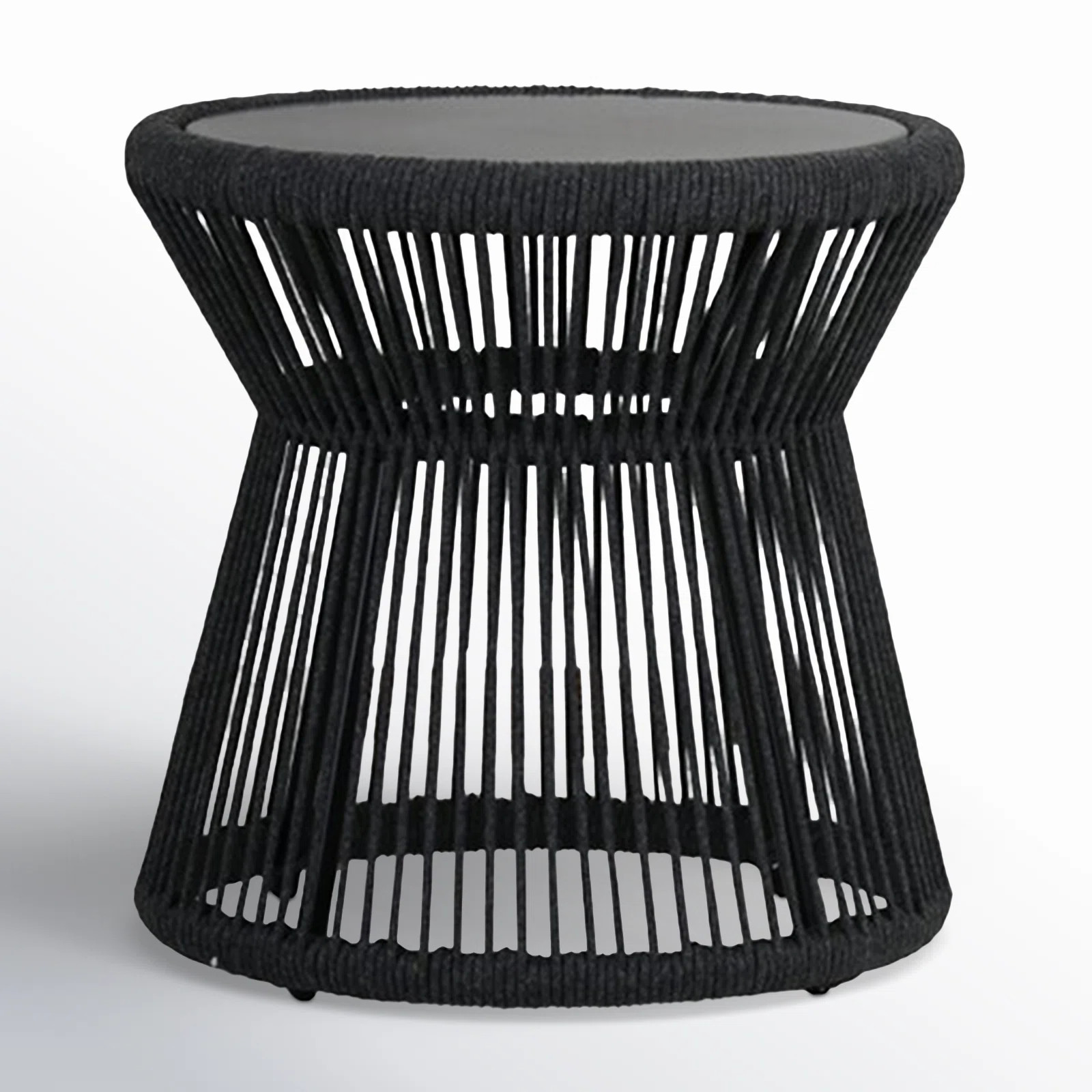 Renfri Round Metal Outdoor Side Table , 20.28'' in. W 20.28'' in. D | Wayfair North America