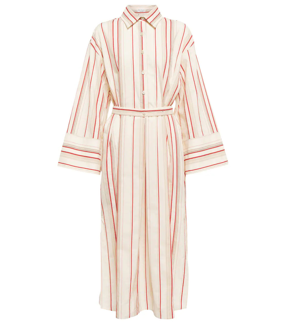 Striped cotton and linen shirt dress | Mytheresa (US/CA)