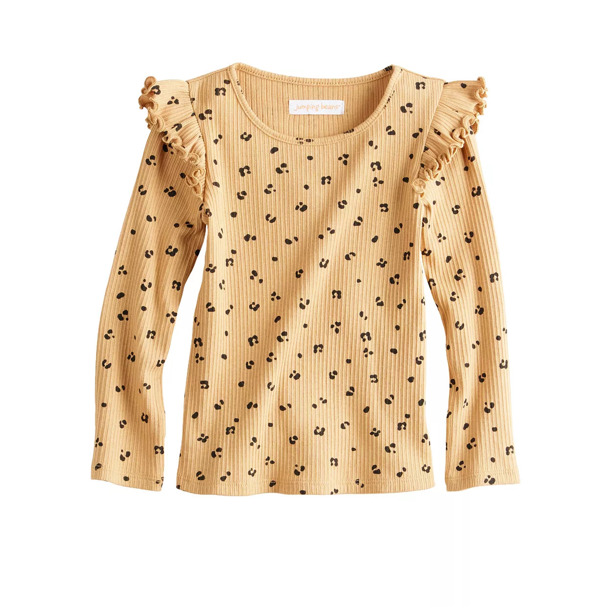Baby & Toddler Girl Jumping Beans® Long-Sleeve Ruffle Top | Kohl's