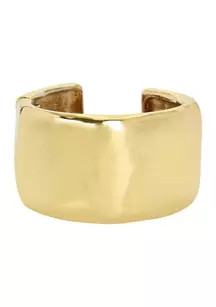 Gold Sculpted Statement Bangle Bracelet | Belk