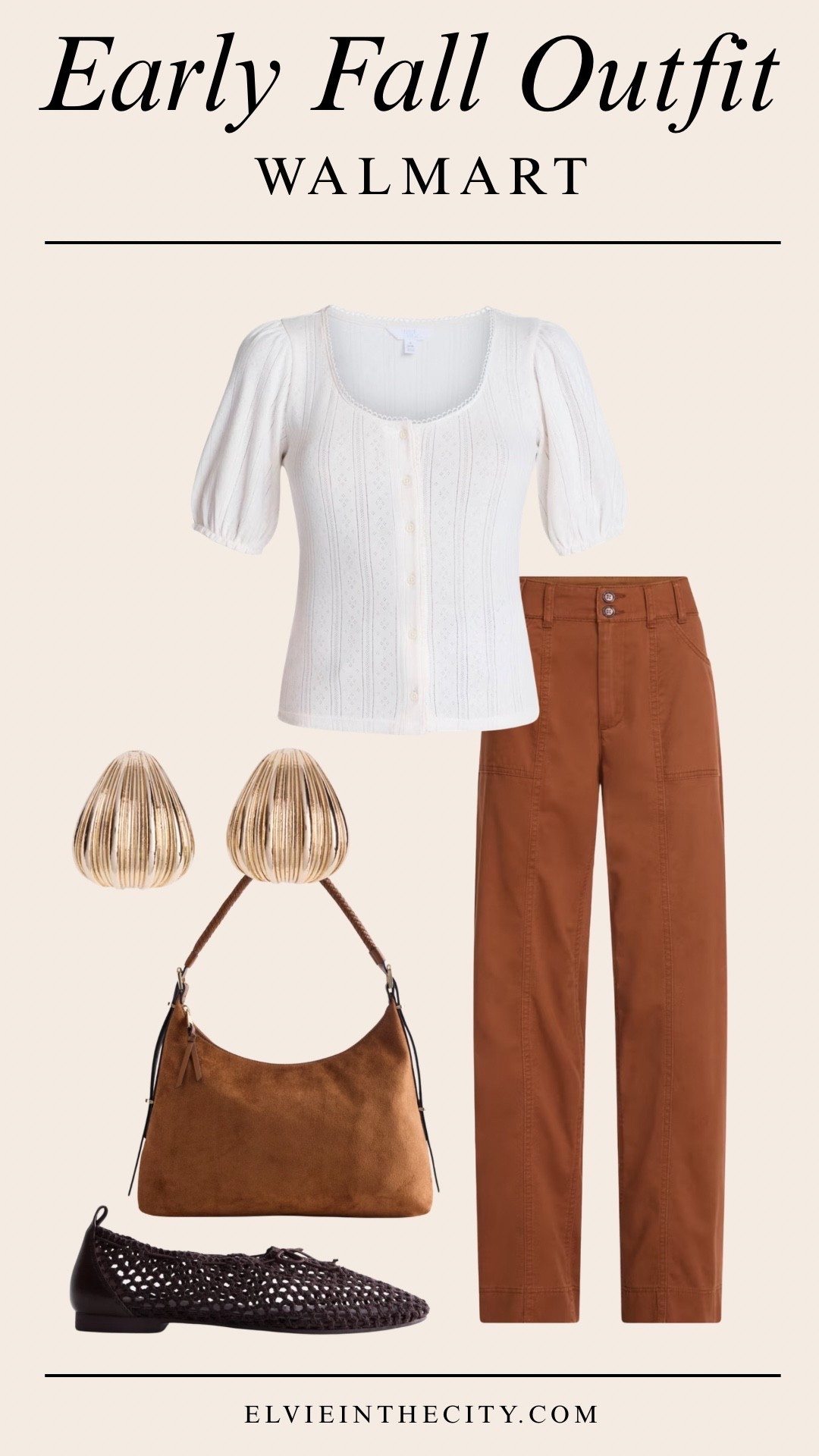 This early fall outfit from Walmart includes a White Pointelle top, wide leg utility pants, knit bow ballet flats, gold-toned curved post earrings, and a top zipper shoulder bag. 


Walmart finds, fall outfit, over 50 style, midlife fashion, petite fashion,midlife women, affordable fashion, fashion over40

#LTKPetite #LTKOver40 #LTKmomlife