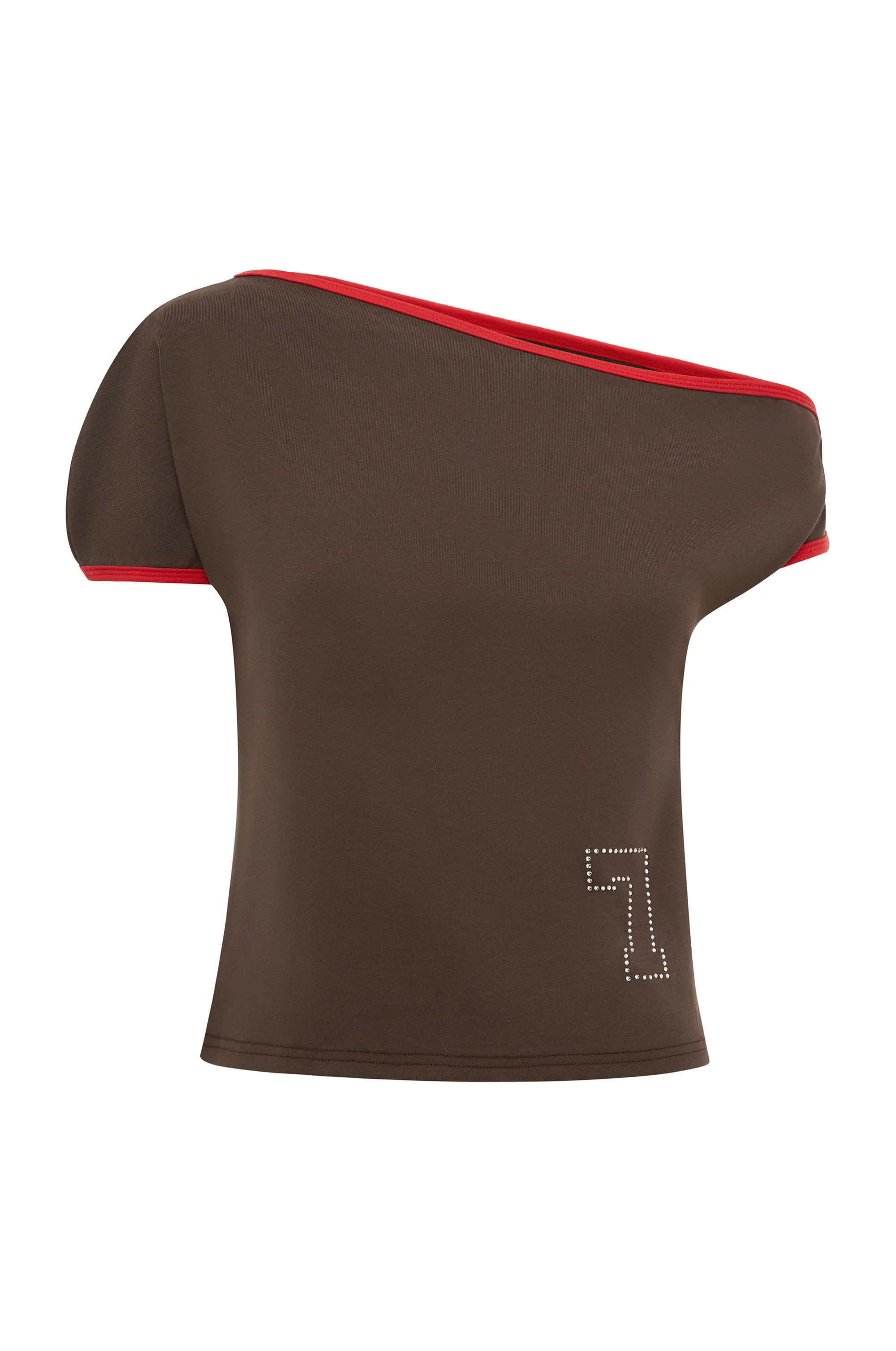 Lucky Seven Tee | Brown | With Jean (US)