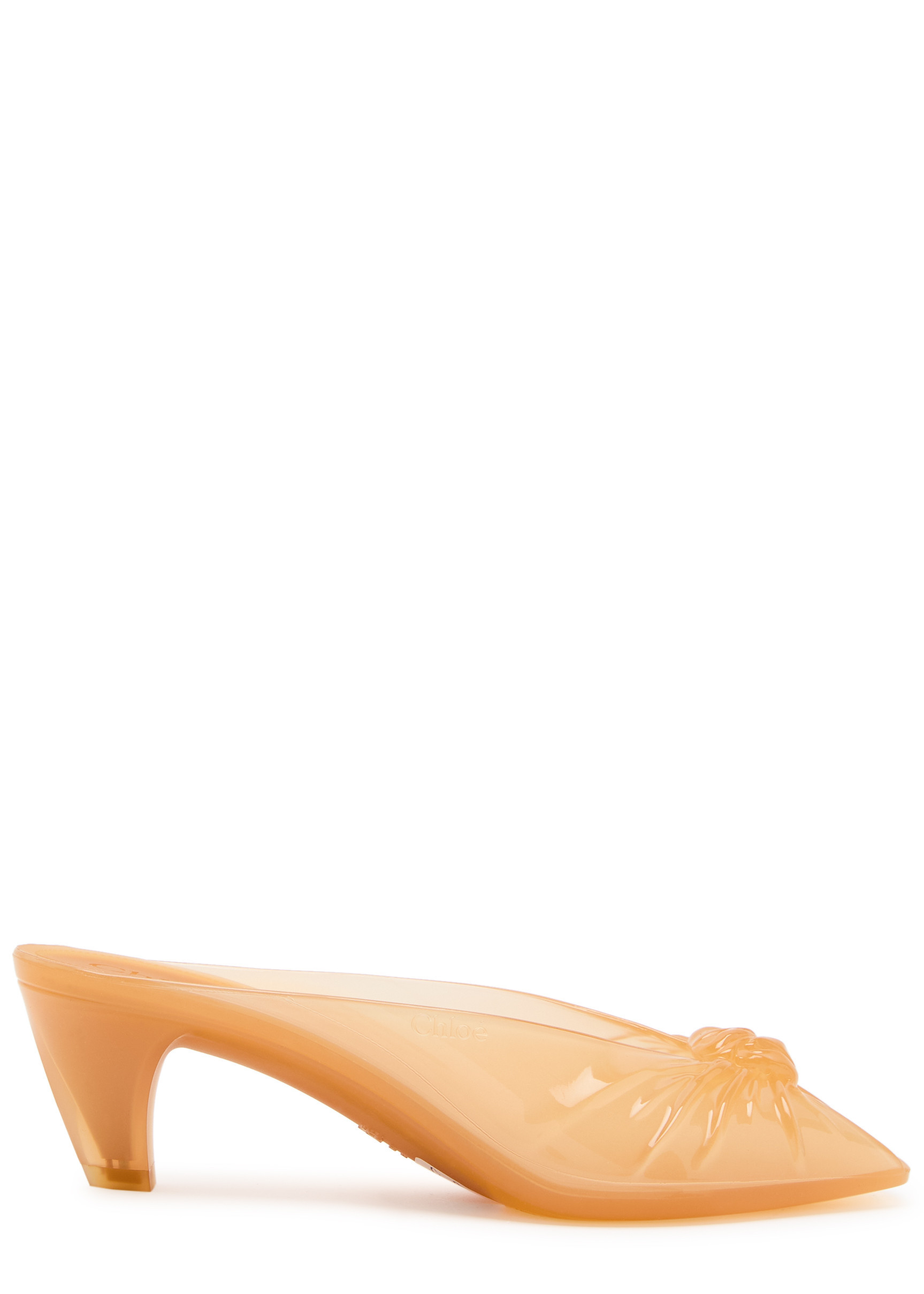 Chlo\u00e9 Jelly 55 knotted mules | Harvey Nichols