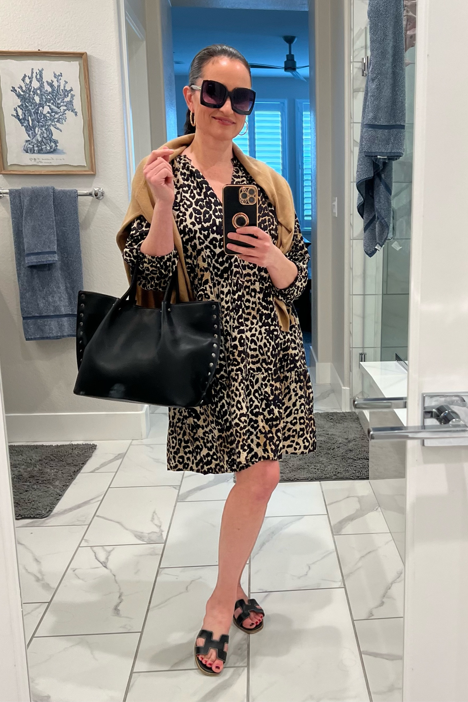 V-neck tiered ruffle dress from Amazon The Drop. It so float and comfortable. It is a perfect Spring/Summer dress. I love this print because it transitions well into fall and winter paired with tall boots. I am wearing a medium but could have done a small. I prefer things a bit looser on me. I am 5’2”, 120lbs, 36C, 29 waist, and 38 hip.  #amazonfashion #springfashion #summerfashion #affordablefashion #over40style #bougieonabudget #summerdress #outfitideas #outfitinspo 

#LTKstyletip #LTKFind #LTKunder100