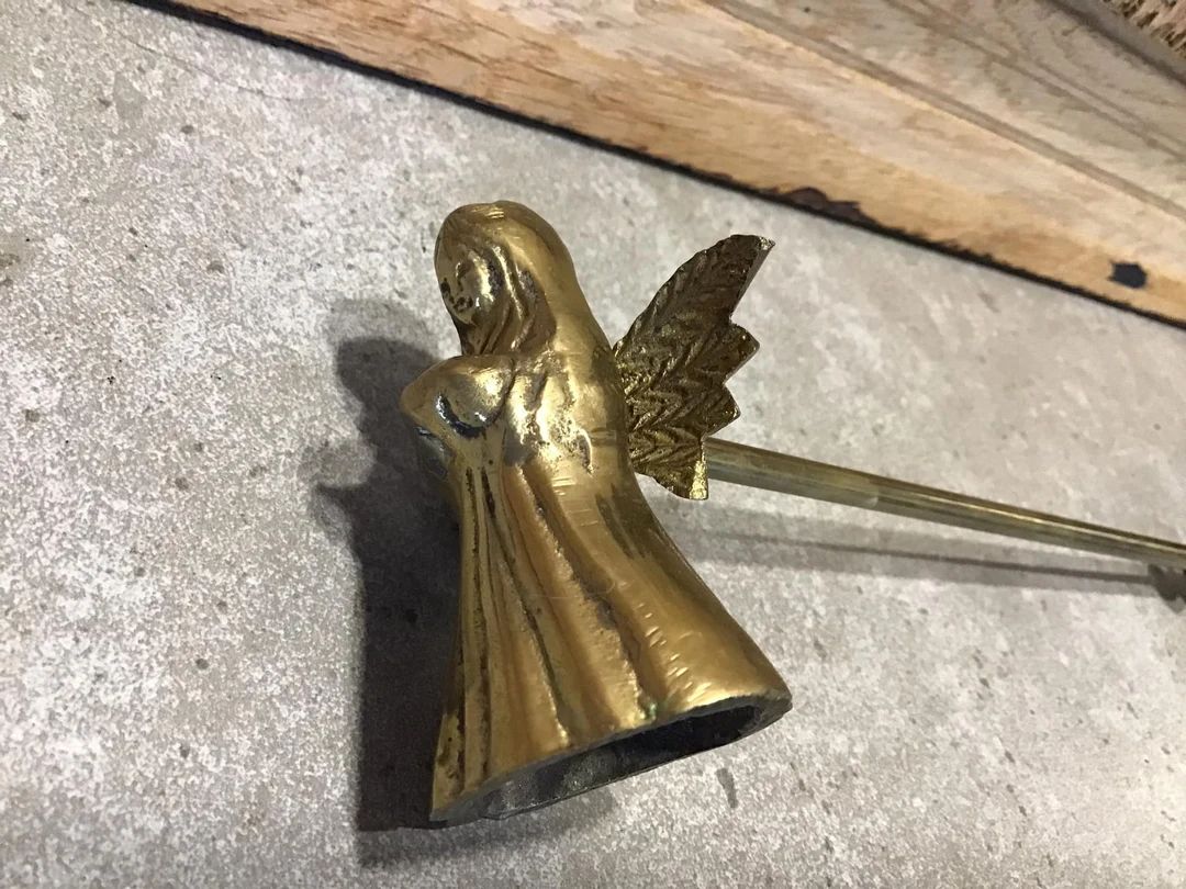 Vintage Brass Angel Candle Snuffer Brass Home Decor. - Etsy | Etsy (US)