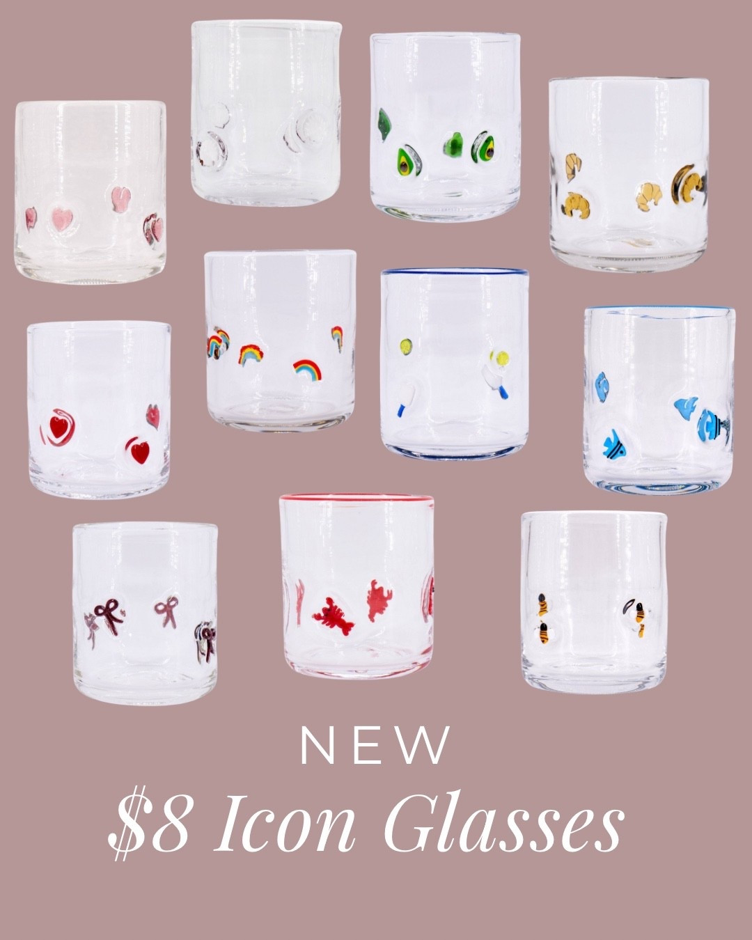 New $8 Icon Glasses at Target! In stock for shipping! These always sell out fast! 🦞 

Icon Glass. Anthro dupe. Target finds. Icon glasses. Valentines gift  

#LTKFindsUnder50 #LTKGiftGuide #LTKHome

#LTKHome #LTKFindsUnder50 #LTKGiftGuide