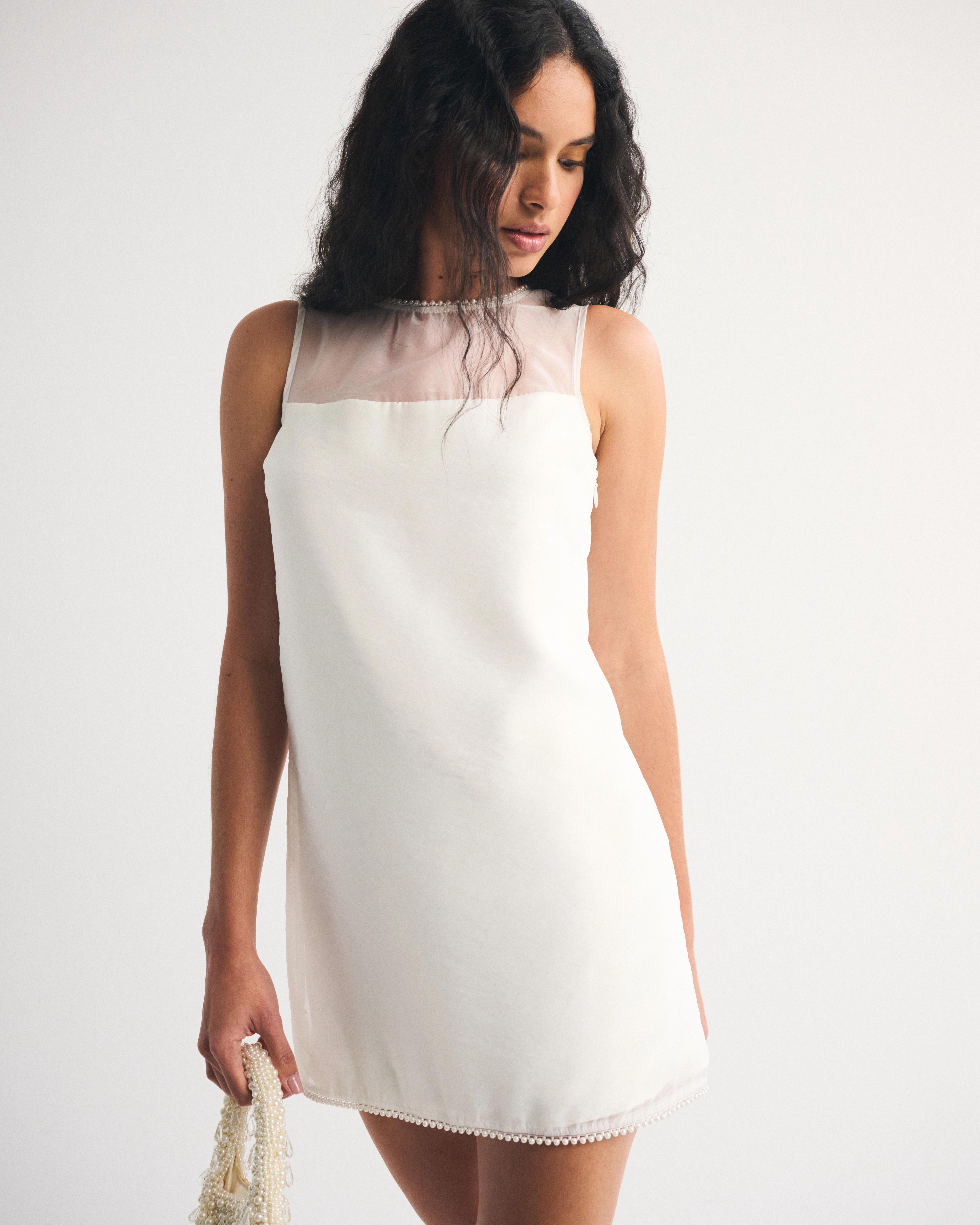 Bow-Back Mini Dress | Abercrombie & Fitch (US)