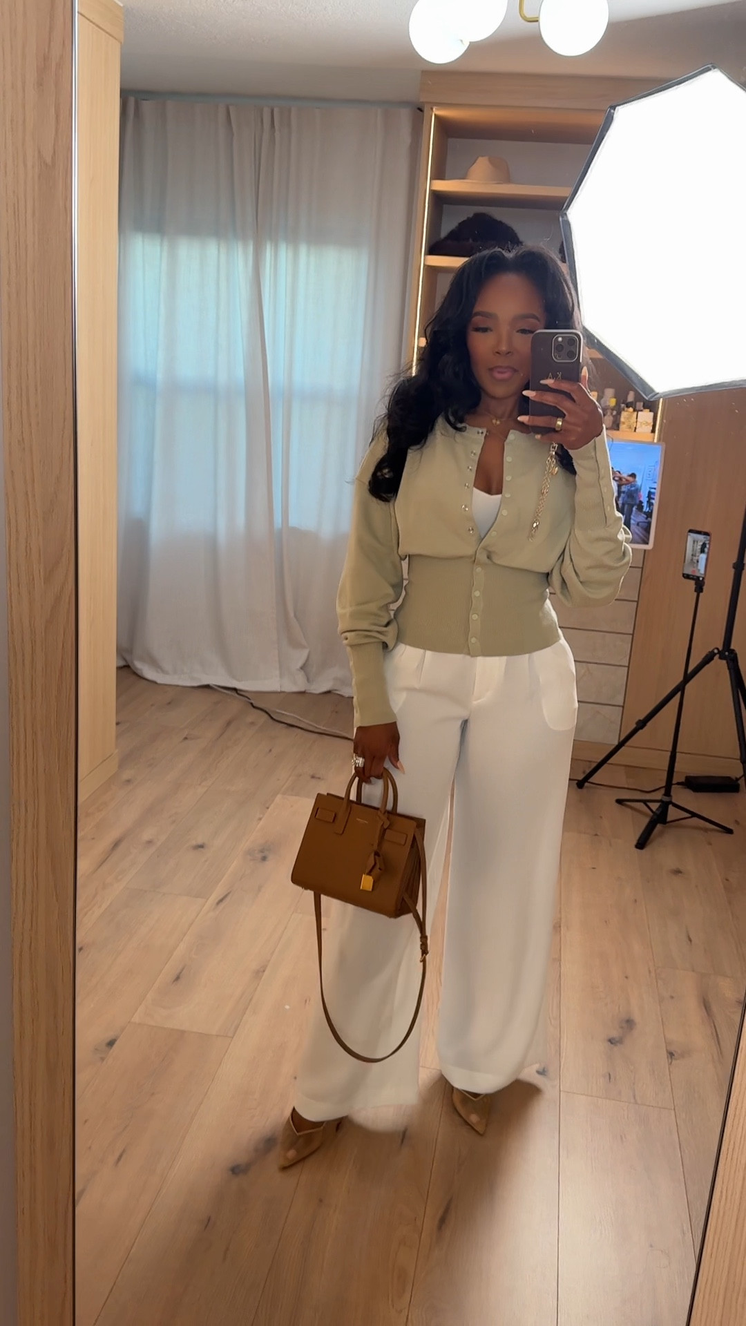 Scroll to shop this elevated neutral look 🤍

A soft knit cardigan paired with flowy trousers creates an effortless, polished outfit—easy to style multiple ways so your cost per wear drops every time.

Perfect for work days, brunch, meetings, or a chic everyday look.

📏 Measurements: 5’4”, 140 lbs, 34D bust, 27” waist, 40” hips

Follow me on Instagram and YouTube @kirasfashionfinds

#LTKgrwm #LTKWorkwear #LTKPetite