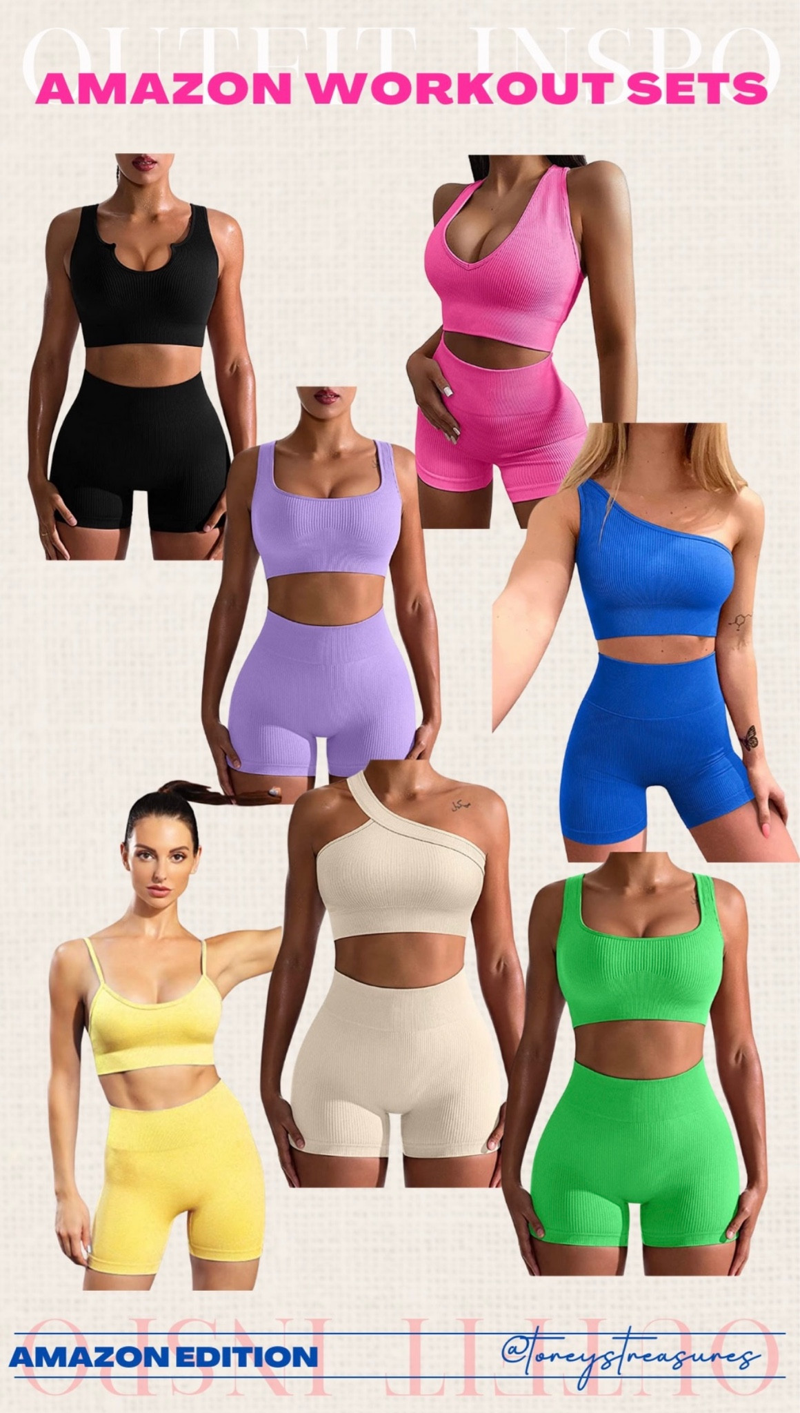 Amazon workout sets- all under $30 and fit tts! 

#LTKunder50 #LTKstyletip #LTKfit