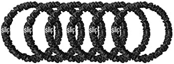 Slip Silk Skinnie Scrunchies in Black - 100% Pure 22 Momme Mulberry Silk Scrunchies for Women - H... | Amazon (US)