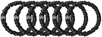 Slip Silk Skinnie Scrunchies in Black - 100% Pure 22 Momme Mulberry Silk Scrunchies for Women - H... | Amazon (US)