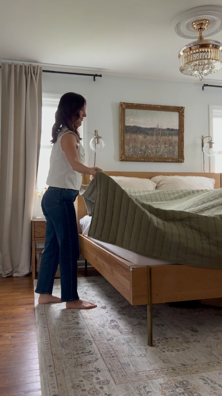 Three ways I’m turning my bedroom over for Spring with my latest @target haul #paidlink : Fresh bedding, sage green accents, bedside florals and new spring art 🌷 I have to say, target never lets me down for having new and beautiful home pieces to browse each season - my spring haul this week was so good and at great prices too. My bedroom is feeling like a spring oasis and giving me all the calming vibes I need right now. ☁️🌿

#bedroom #springbedroom #bedroomdecor #homedecor #springdecor 

#LTKSeasonal #LTKVideo #LTKhome