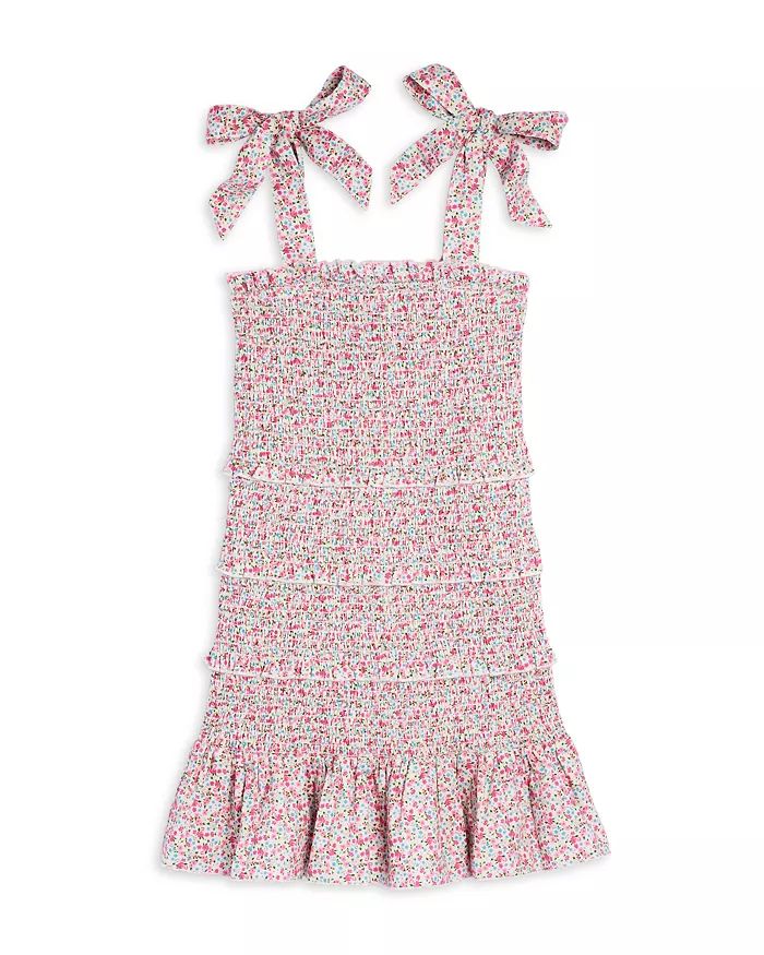 Girls' Evan Smocked Ruffle Dress - Big Kid | Bloomingdale's (US)