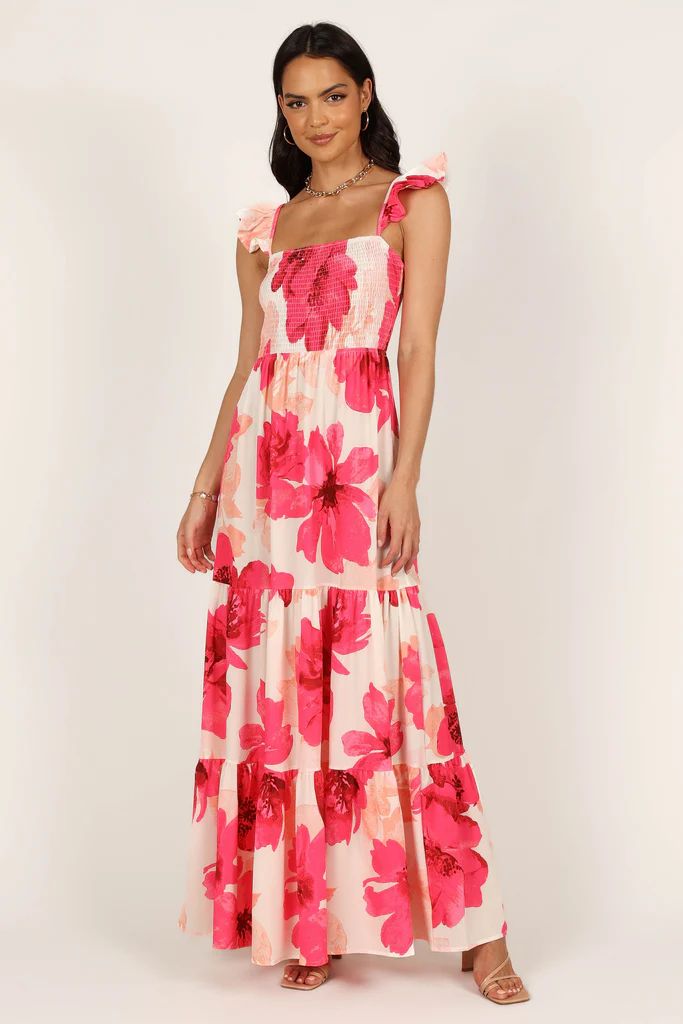 Tilly Shirred Maxi Dress - Pink | Petal & Pup (US)
