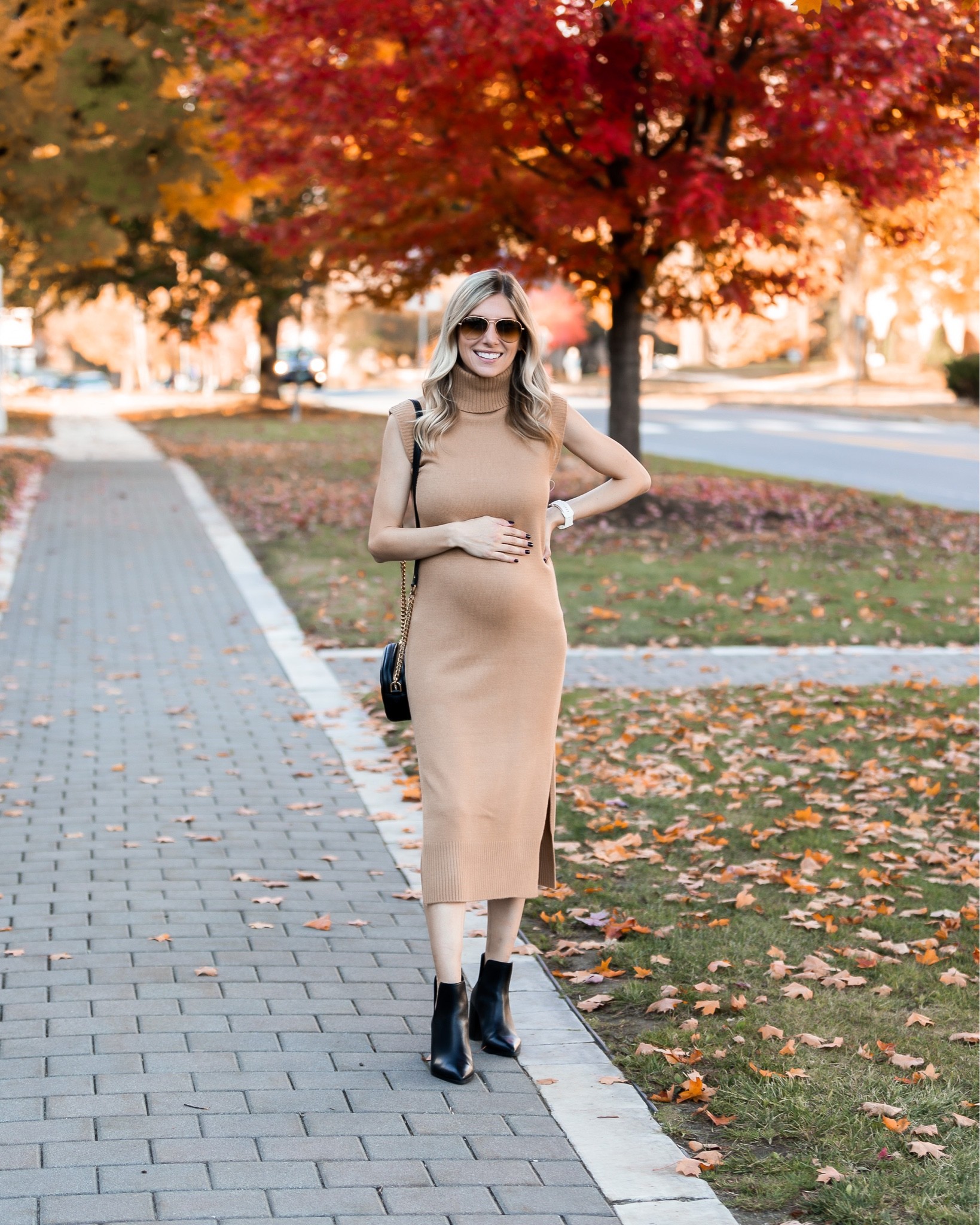 I wore this sweater dress last year (not pregnant) and now I’m styling it with the bump! I love that it’s so versatile, which is a great way to stretch your wardrobe during pregnancy! I definitely want to shop my own closet as much as possible for the next 3 months! I’m also sharing more about our IVF journey on the blog today, so head over to read the latest! I’m hoping it will be a good resource for anyone going through or getting ready to go through fertility treatments! 
•
•
•
#bumpfriendly #maternity #ivf #ivfwarrior #fertility #infertility 

#LTKSeasonal #LTKbump #LTKbaby