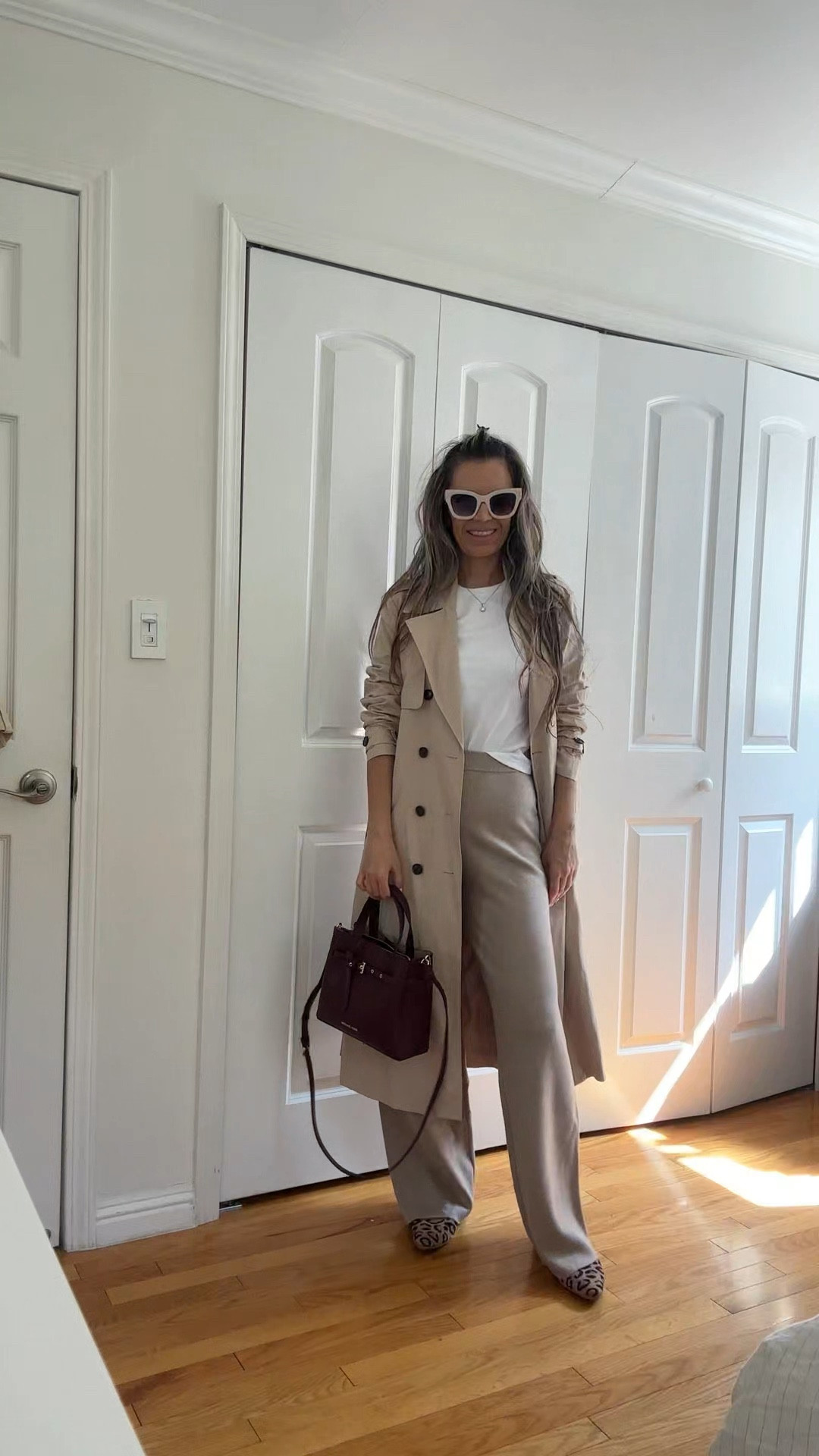 The best white crew neck t shirt - sz S - size up if you want looser fit

Amazon trench sz Xs - runs big

Leopard walker flats are true to size

#LTKFallSale 

#LTKFindsUnder50 #LTKWorkwear