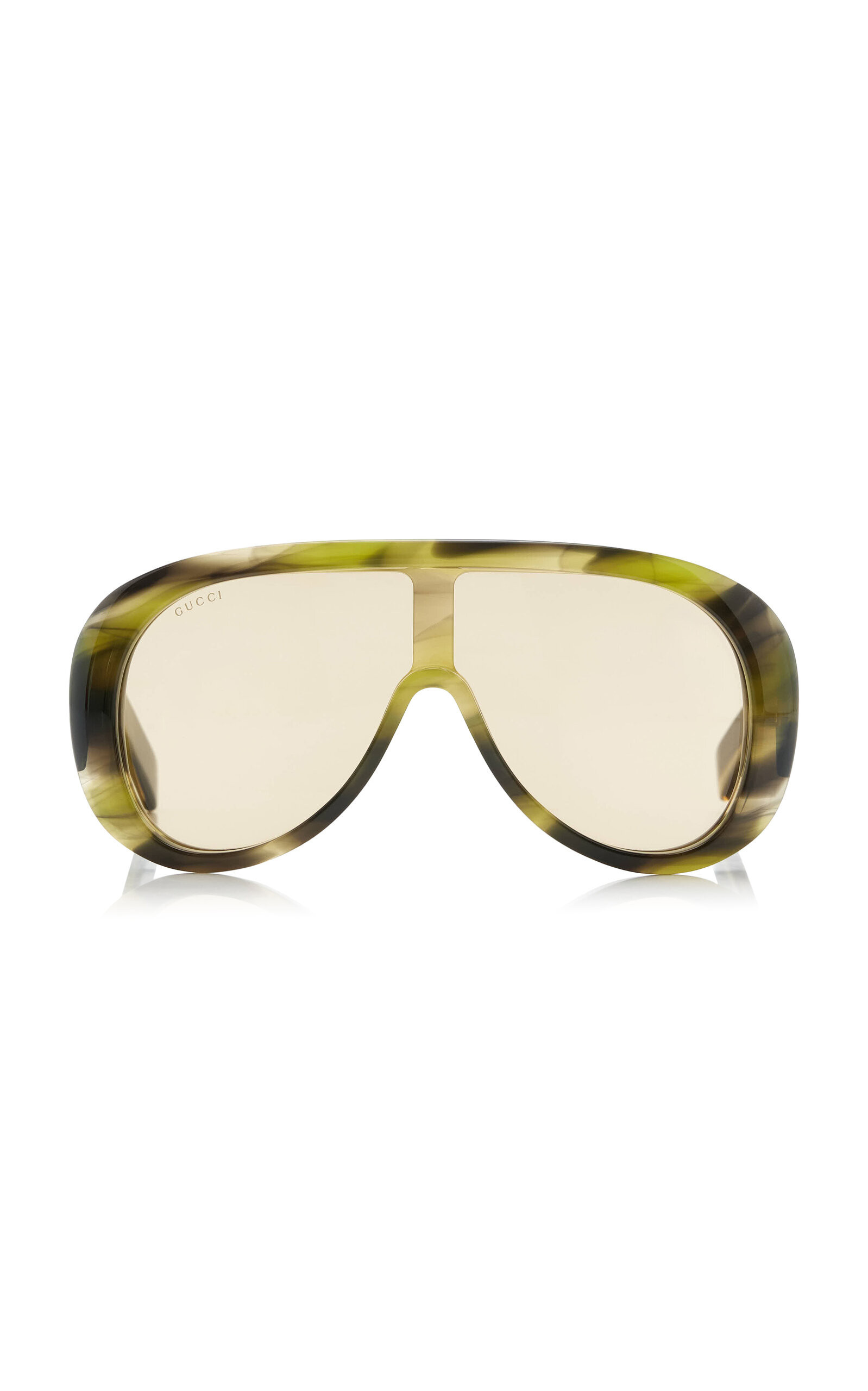 Gucci - Aviator-Frame Acetate Sunglasses - Brown - OS - Moda Operandi | Moda Operandi (Global)